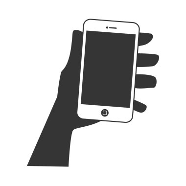 smartphone telefon teknoloji simgesi, vektör çizim simgesi