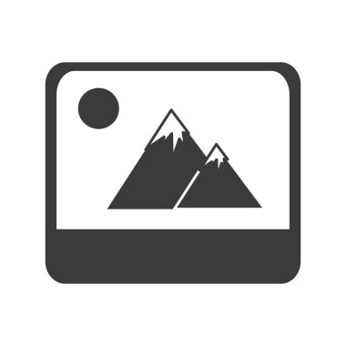 Resim yatay, dağlar ve güneş