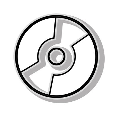 CD müzik simge vektör çizim grafik tasarım