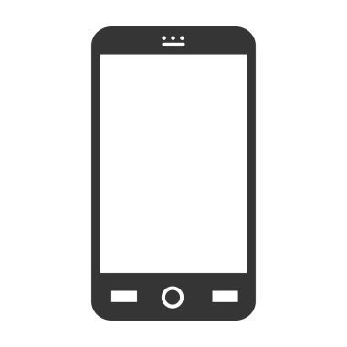 smartphone telefon teknoloji simgesi, vektör çizim simgesi