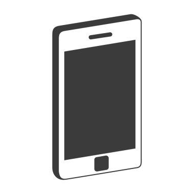 smartphone telefon teknoloji simgesi, vektör çizim simgesi