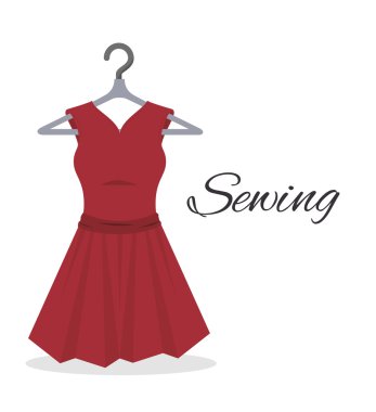 dikiş giysiler izole simgesi tasarım