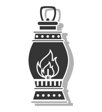 Fener meşale simge vektör çizim tasarım