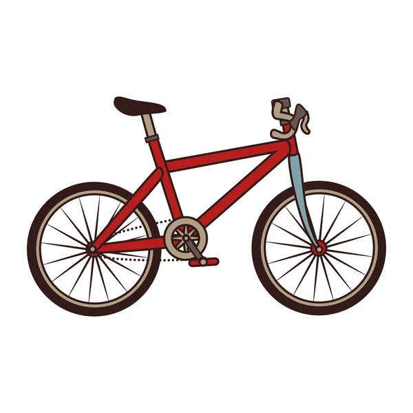 Fiets transport voertuig pictogram vectorillustratie — Stockvector