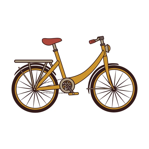 Vintage bicicleta transporte ícone vetor ilustração — Vetor de Stock