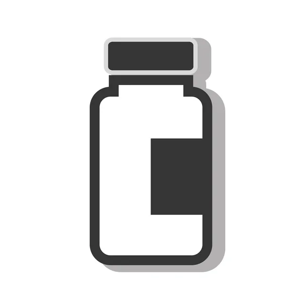 Medicinsk medicin flaska , — Stock vektor