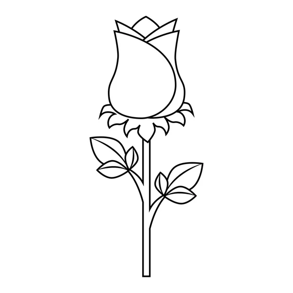 Flor floral icono actual vector ilustración . — Vector de stock