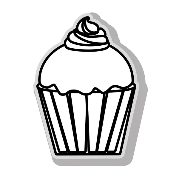 Cupcake νόστιμο έρημο — Διανυσματικό Αρχείο