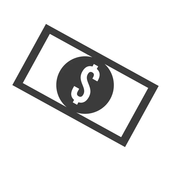 Conta de dinheiro ícone vetor ilustração — Vetor de Stock