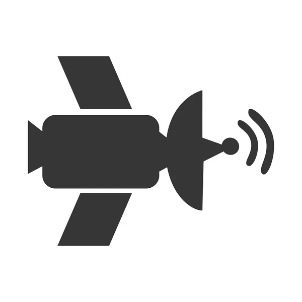 Satellite antenna waves icon vector illustration — Stock Vector