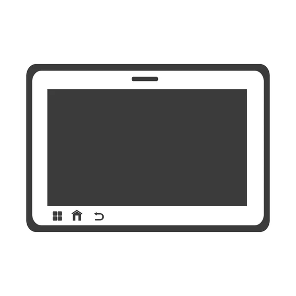 Icona della tecnologia del telefono tablet, icona illustrazione vettoriale — Vettoriale Stock