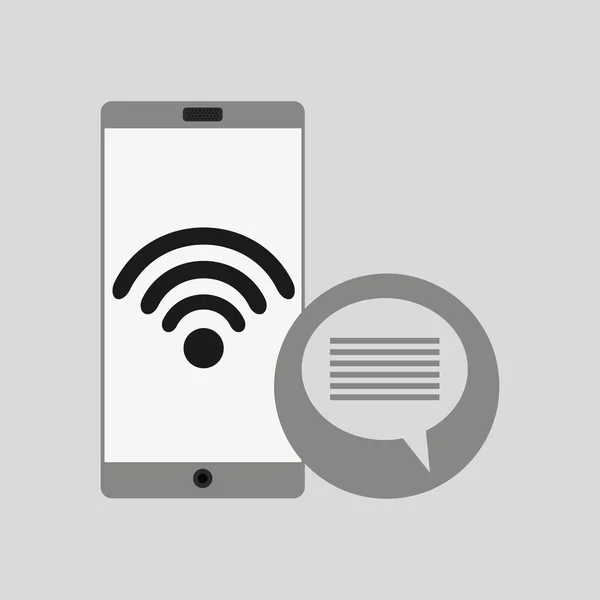 Aplikace technologie WiFi — Stockový vektor