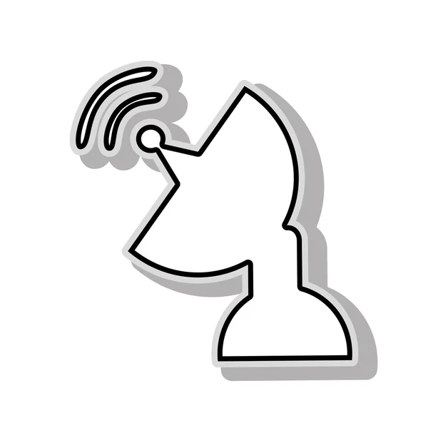 Diseño de icono de tema de antena de comunicación . — Archivo Imágenes Vectoriales