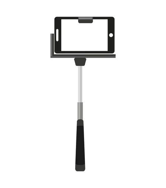 Selfie icono del teléfono inteligente fotográfico — Vector de stock