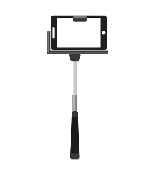 Ícone de smartphone fotográfico selfie — Vetor de Stock