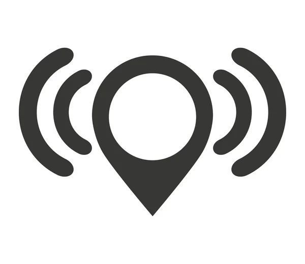 Señal de ondas wifi icono — Vector de stock