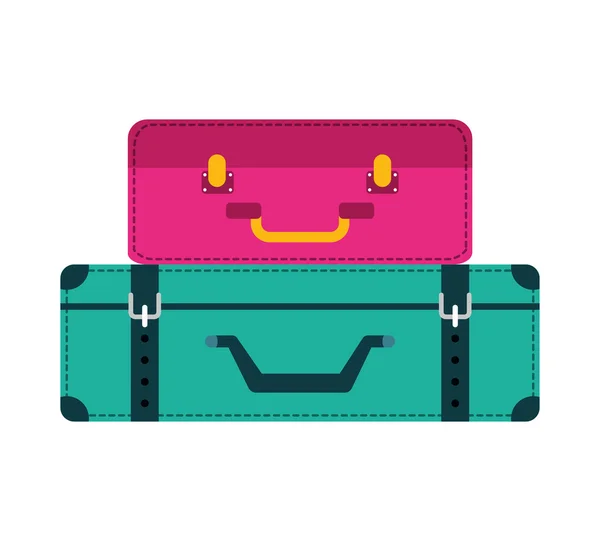 Bag suitcase gaggage icon — Stock Vector