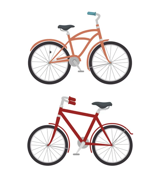 Conjunto de modelos de bicicletas diseño icono aislado — Vector de stock