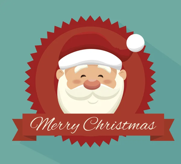 Feliz Feliz Navidad aislado icono de diseño — Archivo Imágenes Vectoriales