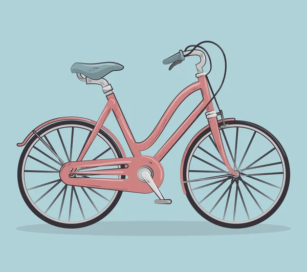 Design de ícone isolado de bicicleta vintage — Vetor de Stock