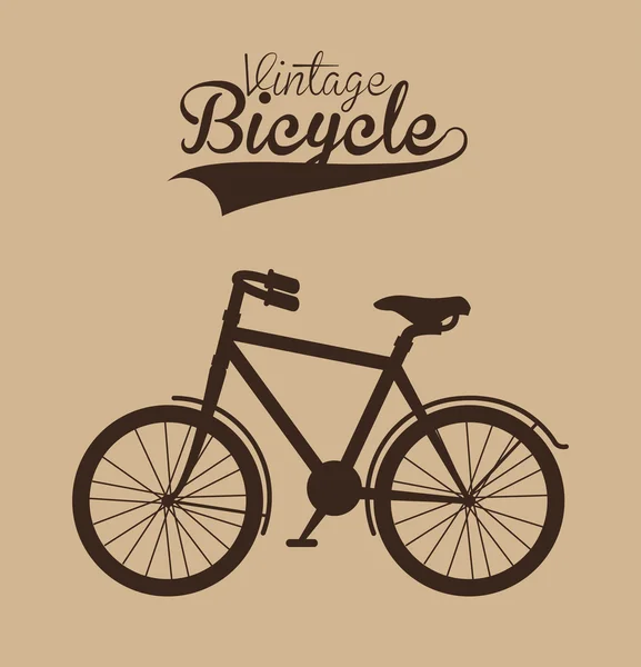 Vintage Bisiklet izole simgesi tasarım — Stok Vektör
