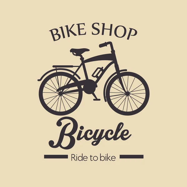 Vintage bicicleta aislado icono de diseño — Archivo Imágenes Vectoriales