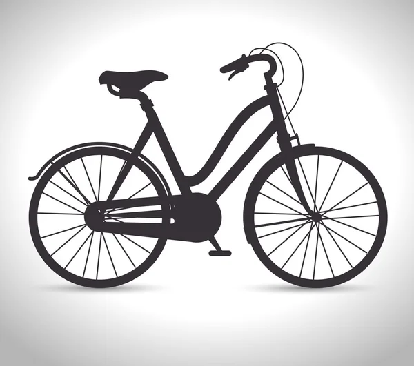 Vintage bicicleta aislado icono de diseño — Vector de stock