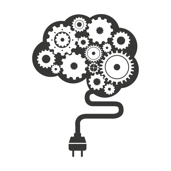 Brainstorming mind icon — Stockvektor