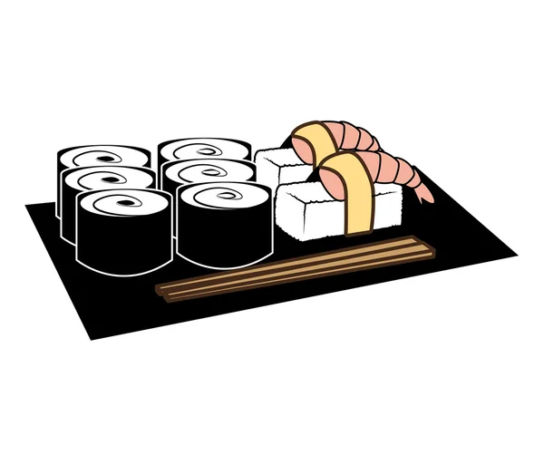 Temadesign for fisk og skaldyr og gastronomi, vektorillustration . – Stock-vektor