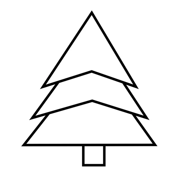 Árbol de pino natural — Vector de stock