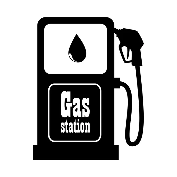 Ilustração do vetor do ícone do distribuidor do posto de gasolina — Vetor de Stock