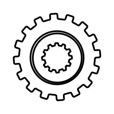 Çizgisel simgesi tasarım dişli