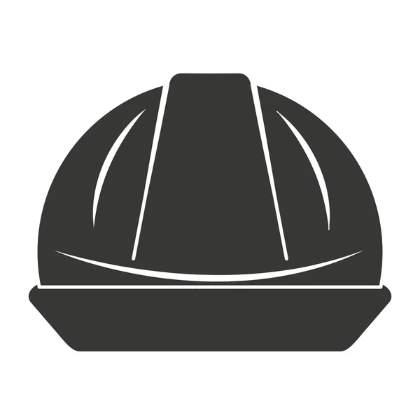 Ikon keamanan helm pekerja - Stok Vektor