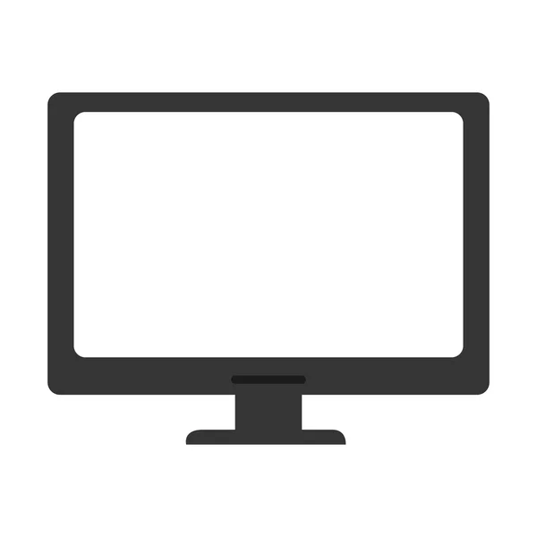 Televisie scherm beeldschermpictogram, vector illustratie pictogram — Stockvector