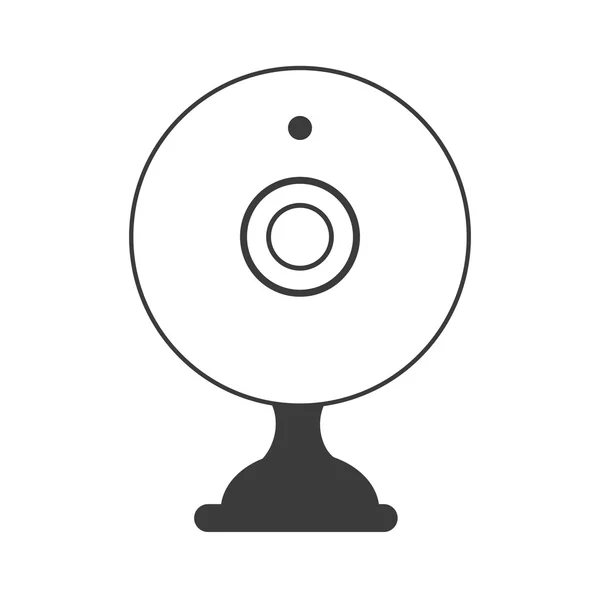 Webcam icono del dispositivo de chat, icono de ilustración de vectores — Archivo Imágenes Vectoriales