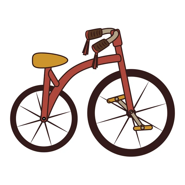 Vintage bike transport icon vector illustration — Stock Vector