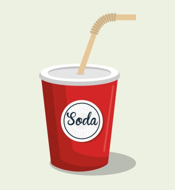 lezzetli ve tazelik soda izole simgesi tasarım
