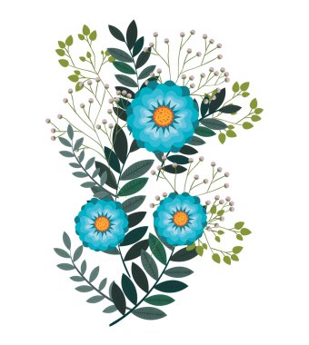 çiçek dekorasyon izole simgesi