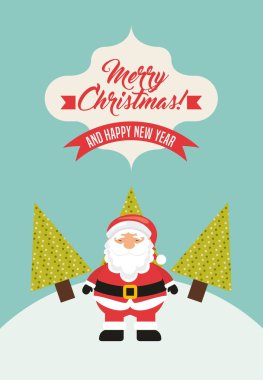 Noel Baba çizgi film simgesi. 