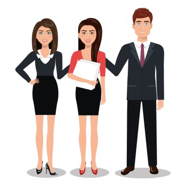 zarif iş adamları izole simgesi