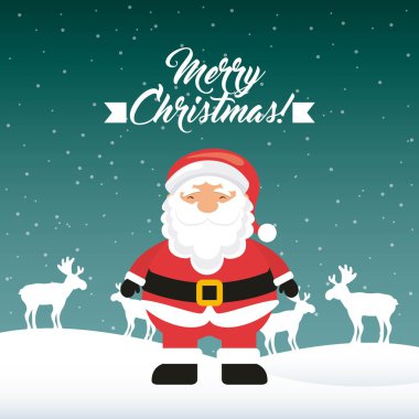 Noel Baba çizgi film simgesi.  