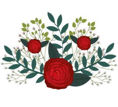 çiçek dekorasyon izole simgesi