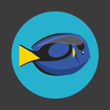 Mühür damgası üzerinde balık.  