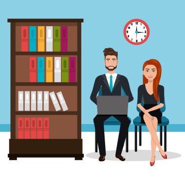 çalışma alanında iş adamları izole simgesi