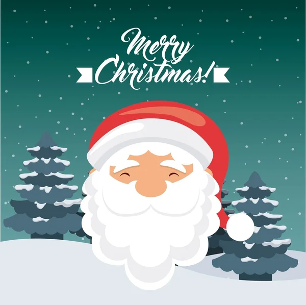 Icona di Babbo Natale. Buon Natale di design. grafica vettoriale — Vettoriale Stock