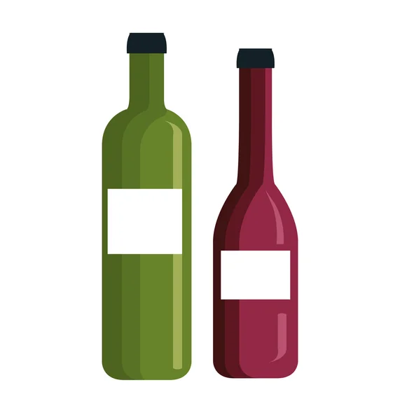 Modèle magasin de vin icône isolée design — Image vectorielle