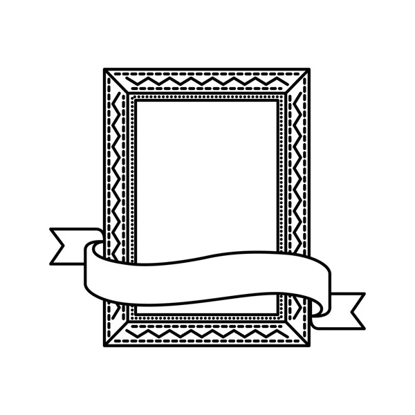Рамка с иконкой ленты . — стоковый вектор