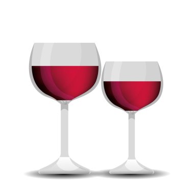 Şarap dükkanı şablon simgesi tasarım izole