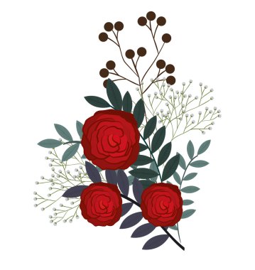 çiçek dekorasyon izole simgesi