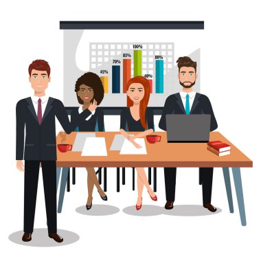 simgesi tasarım süreci eğitim iş adamları izole